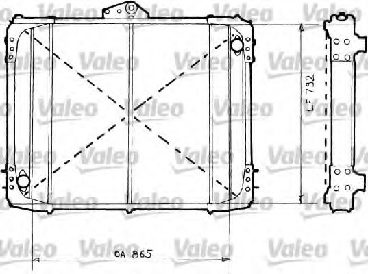 VALEO 730487 Radiator, engine cooling